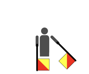 Letter G (Flag Semaphore)